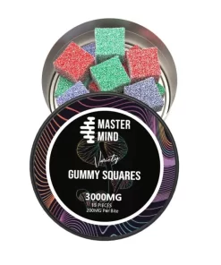 Master Mind Variety Gummy Squares 3000mg)